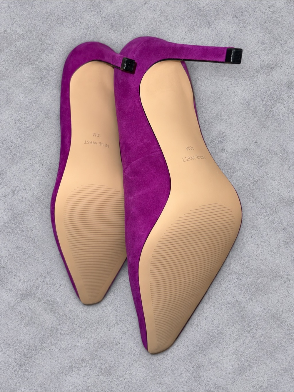 Nine West Gemmha Pointy Toe Pumps Pink Suede Nine West Pumps Nine West Heels - Picture 5 of 5